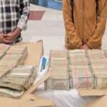rs 1 68 crore seized at agartala airport two maharashtra men detained