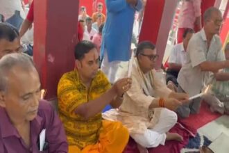 special puja in mohanpur by minister ratan lal nath marks pm modis 12 year milestone