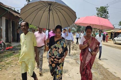 tla chief whip leads on site action to tackle highway drainage woes
