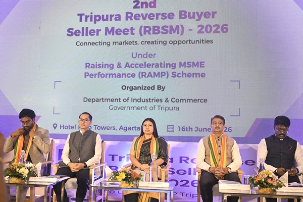 tripura hosts 2nd reverse buyer seller meet minister santana chakma highlights global opportunities for local industries