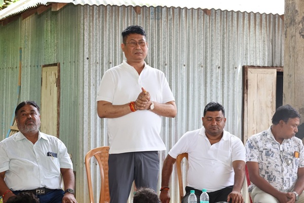 tripura tribal welfare minister reviews local issues at booth meeting in chakmaghat