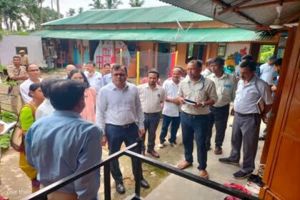 west tripura dm inspects civic works in jirania sub division