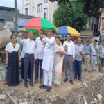 amc steps up to restore historic prabhu bari pond mayor visits site