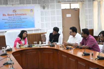 central health official visits south tripura reviews progress of national health programmes