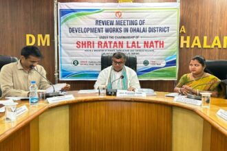 dhalai district guardian minister chairs first meeting to chart development roadmap