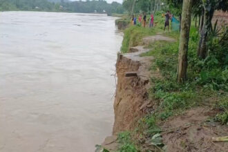 erosion leaves people living in river banks anxious in melaghar
