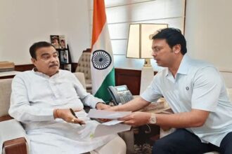 former cm biplab deb meets union minister nitin gadkari pushes for urgent road infrastructure reforms in tripura