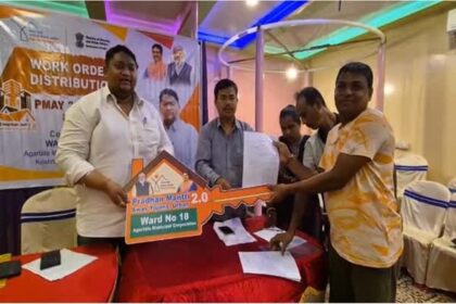 housing push gains momentum in agartalas bordowali as pmay u 2 o work orders distributed