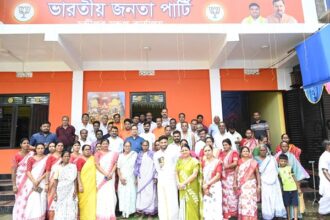 minister tinku roy stresses organizational strength while inaugurating new bjp office in chandipur