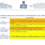 orange alert monsoon surge to lash tripura with heavy rain till july 13