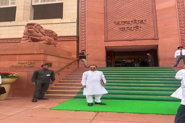 rajya sabha mp rajib bhattacharjee attends opening day of monsoon session in delhi