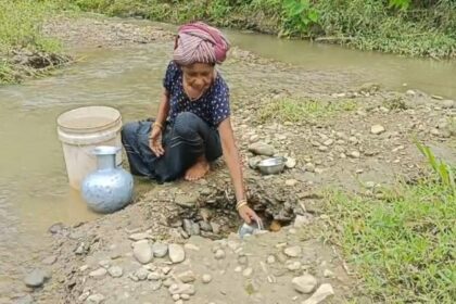 remote tripura village still deprived of safe drinking water