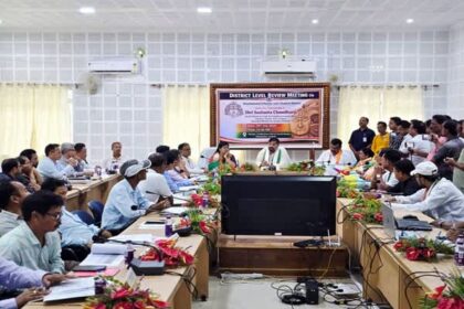 sushanta leads first administrative review in unakoti as guardian minister