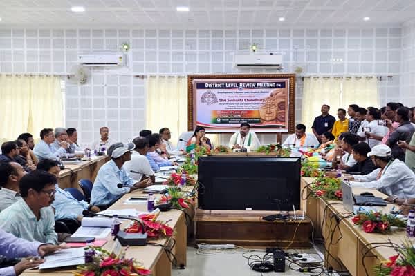 sushanta leads first administrative review in unakoti as guardian minister