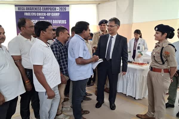 tripura traffic police launches free eye camps for drivers to curb road accidents