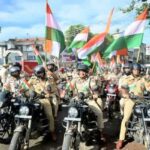 agartala police lead har ghar tiranga bike rally to spread unity patriotism