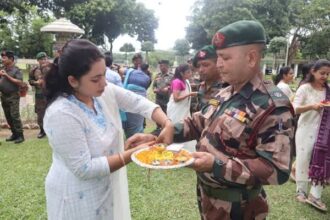 assam rifles celebrates raksha bandhan with police students locals strengthening bonds of brotherhood