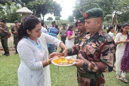 assam rifles celebrates raksha bandhan with police students locals strengthening bonds of brotherhood