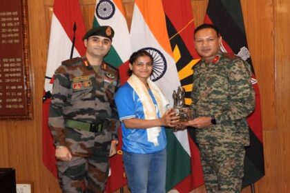 assam rifles felicitates asmita dey for commonwealth gold triumph