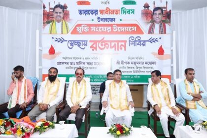 blood donation saves lives reflects sense of social responsibility tripura cm