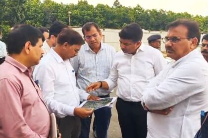 bypass to be constructed along nh08 to ease traffic congestion in udaipur pranajit inspects site