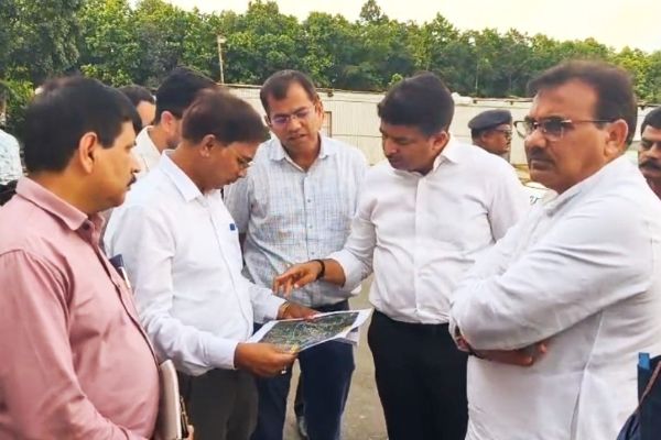 bypass to be constructed along nh08 to ease traffic congestion in udaipur pranajit inspects site