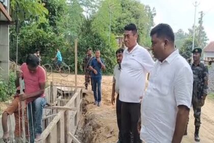 minister bikash debbarma halts road work over engineers absence warns against compromise on quality