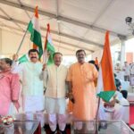 mp rajib bhattacharjee joins national har ghar tiranga rally in new delhi