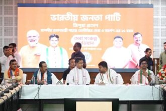 tripura cm chairs meeting to discuss preparations for month long seva sankalp abhiyan