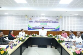 tripura cm chairs state level disha committee meeting