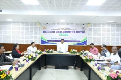 tripura cm chairs state level disha committee meeting