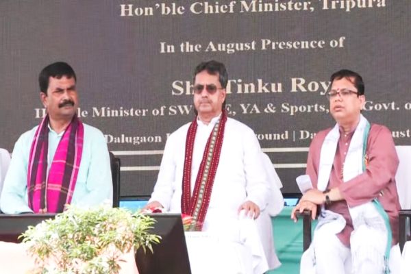tripura cm inaugurates lays foundation stones for projects worth rs 45 18 cr in unakoti district