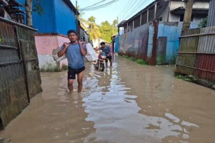 tripura howrah river crosses danger mark floods khayerpur and surrounding areas 1