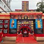 tripura prantik clubs durga puja carries anti tobacco message natural decor to draw visitors