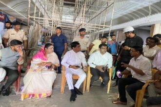 agartala gears up for traffic free durga puja mayor leads inspection of old motor stand area