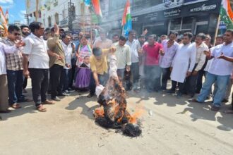 congress stages protest against election commission in agartala warns of larger movement ahead