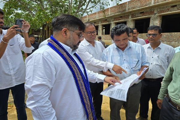 modern motor stand set to come up in jolaibari sushanta inspects ongoing works