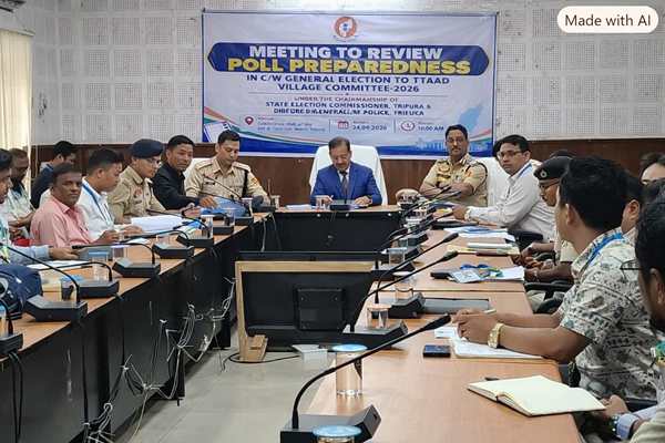 tripura election commissioner reviews poll preparedness in north district security deployment logistics under scrutiny
