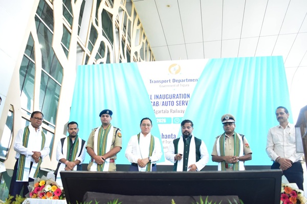 tripura embraces digital transport revolution app based cab service tourism info centre launched at mbb airport
