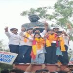 tripura sc welfare minister hails abvps victory in dusu polls links outcome of youth support for nationalism viksit bharat vision