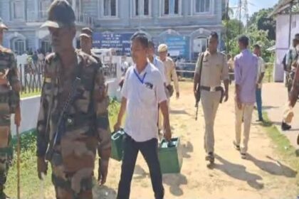 tripura set for vc elections tomorrow polling staff depart for centres amid tight security
