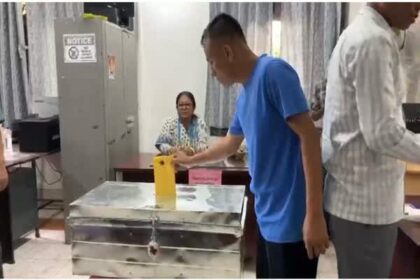tripura vc polls mandai block conducts staff voting entire process managed by women officials