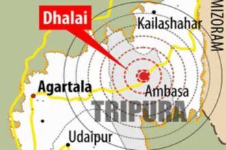 3 8 magnitude earthquake hits tripuras dhalai district no immediate damage reported
