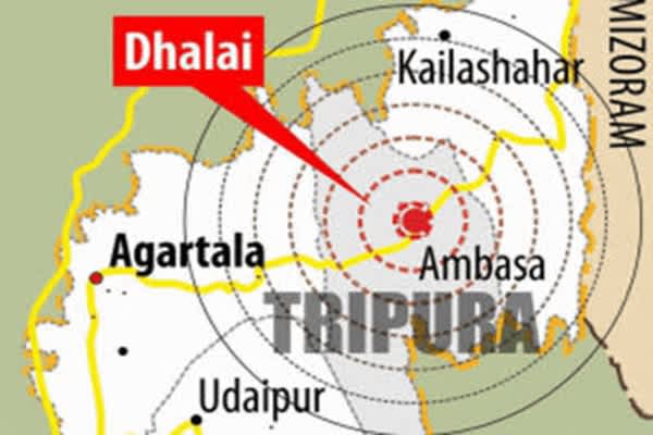 3 8 magnitude earthquake hits tripuras dhalai district no immediate damage reported