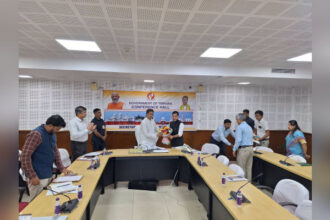 cm reviews medical college establishment in jolaibari