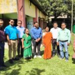 dm inspects jal jeevan mission infrastructure reviews anganwadi facilities in kalyanpur block