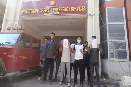 fireman aspirants renew protest demand immediate publication of recruitment results