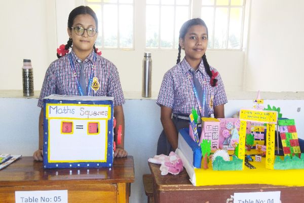 mathematics fair at gandhigram hs school students showcase 90 models