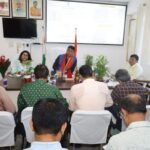 minister bikash debbarma reviews handloom handicrafts sericulture projects stresses effective implementation