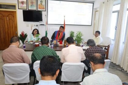 minister bikash debbarma reviews handloom handicrafts sericulture projects stresses effective implementation